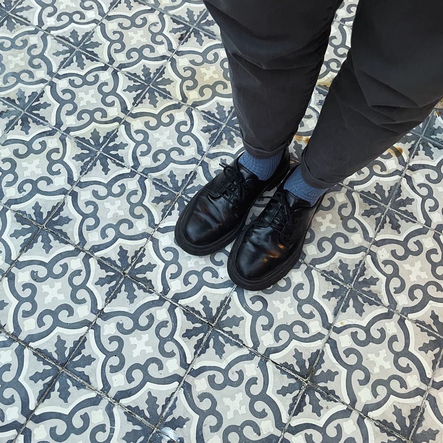 Calcetines Celeste grisáceo (Un par)