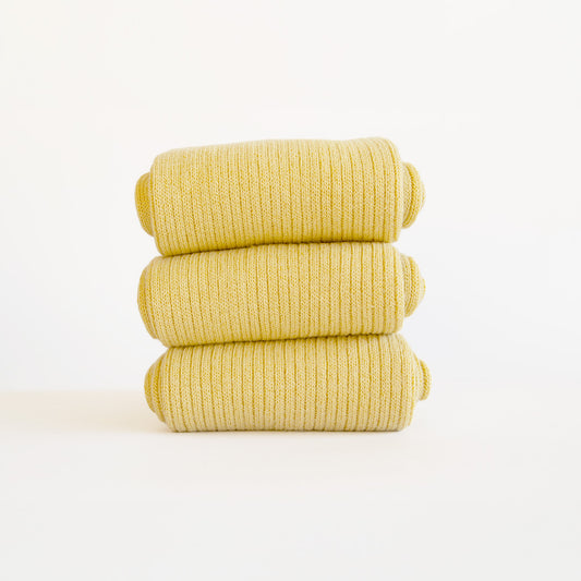 Calcetines Amarillo pastel (Un par)