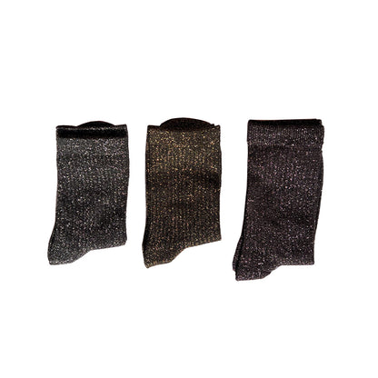 Calcetines Brillos plateados (Un par)